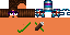 Minecraft skin texture, 64x32 legacy pixels
