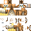 Minecraft skin texture, 64x64 pixels