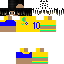 Minecraft skin texture, 64x64 pixels
