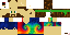 Minecraft skin texture, 64x32 legacy pixels