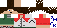 Minecraft skin texture, 64x32 legacy pixels