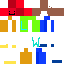 Minecraft skin texture, 64x64 pixels