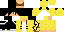 Minecraft skin texture, 64x32 legacy pixels