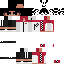White Minecraft skin texture, 64x64 pixels