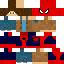Minecraft skin texture, 64x64 pixels