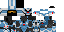 Minecraft skin texture, 64x32 legacy pixels