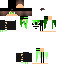 White Minecraft skin texture, 64x64 pixels