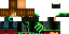 Minecraft skin texture, 64x32 legacy pixels