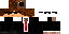 Minecraft skin texture, 64x32 legacy pixels