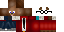 Minecraft skin texture, 64x32 legacy pixels