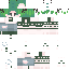 Red green Minecraft skin texture, 64x64 pixels