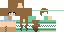 Minecraft skin texture, 64x32 legacy pixels