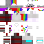 Minecraft skin texture, 64x64 pixels