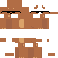 Orange Minecraft skin texture, 64x64 pixels