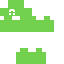 Green Minecraft skin texture, 64x64 pixels