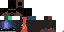 Minecraft skin texture, 64x32 legacy pixels