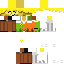 Minecraft skin texture, 64x64 pixels