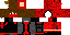 Minecraft skin texture, 64x32 legacy pixels