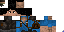Minecraft skin texture, 64x32 legacy pixels