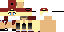 Minecraft skin texture, 64x32 legacy pixels