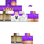 Minecraft skin texture, 64x64 pixels