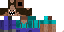 Minecraft skin texture, 64x32 legacy pixels
