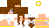 Minecraft skin texture, 64x32 legacy pixels