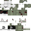 Gray Minecraft skin texture, 64x64 pixels