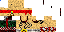 Minecraft skin texture, 64x32 legacy pixels