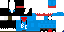 Minecraft skin texture, 64x32 legacy pixels