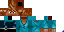 Minecraft skin texture, 64x32 legacy pixels