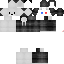 Gray Minecraft skin texture, 64x64 pixels