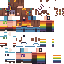 Minecraft skin texture, 64x64 pixels