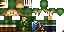 Minecraft skin texture, 64x32 legacy pixels
