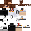 Minecraft skin texture, 64x64 pixels