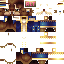 Minecraft skin texture, 64x64 pixels