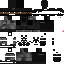 Black Minecraft skin texture, 64x64 pixels