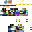 Minecraft skin texture, 64x64 pixels