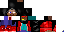 Minecraft skin texture, 64x32 legacy pixels