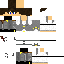 Gray Minecraft skin texture, 64x64 pixels
