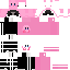 Pink Minecraft skin texture, 64x64 pixels