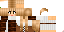 Minecraft skin texture, 64x32 legacy pixels