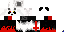 Minecraft skin texture, 64x32 legacy pixels