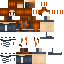 Minecraft skin texture, 64x64 pixels
