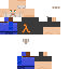 Minecraft skin texture, 64x64 pixels