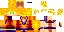 Minecraft skin texture, 64x32 legacy pixels