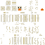 Minecraft skin texture, 64x64 pixels