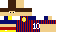 Minecraft skin texture, 64x32 legacy pixels