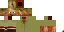 Minecraft skin texture, 64x32 legacy pixels