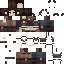 Minecraft skin texture, 64x64 pixels